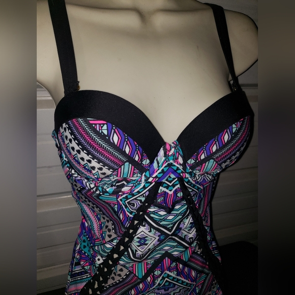 Size 6 Swimsuits for All Swimsuit Mastermind Kaleidoscope Underwire one piece - Picture 2 of 6